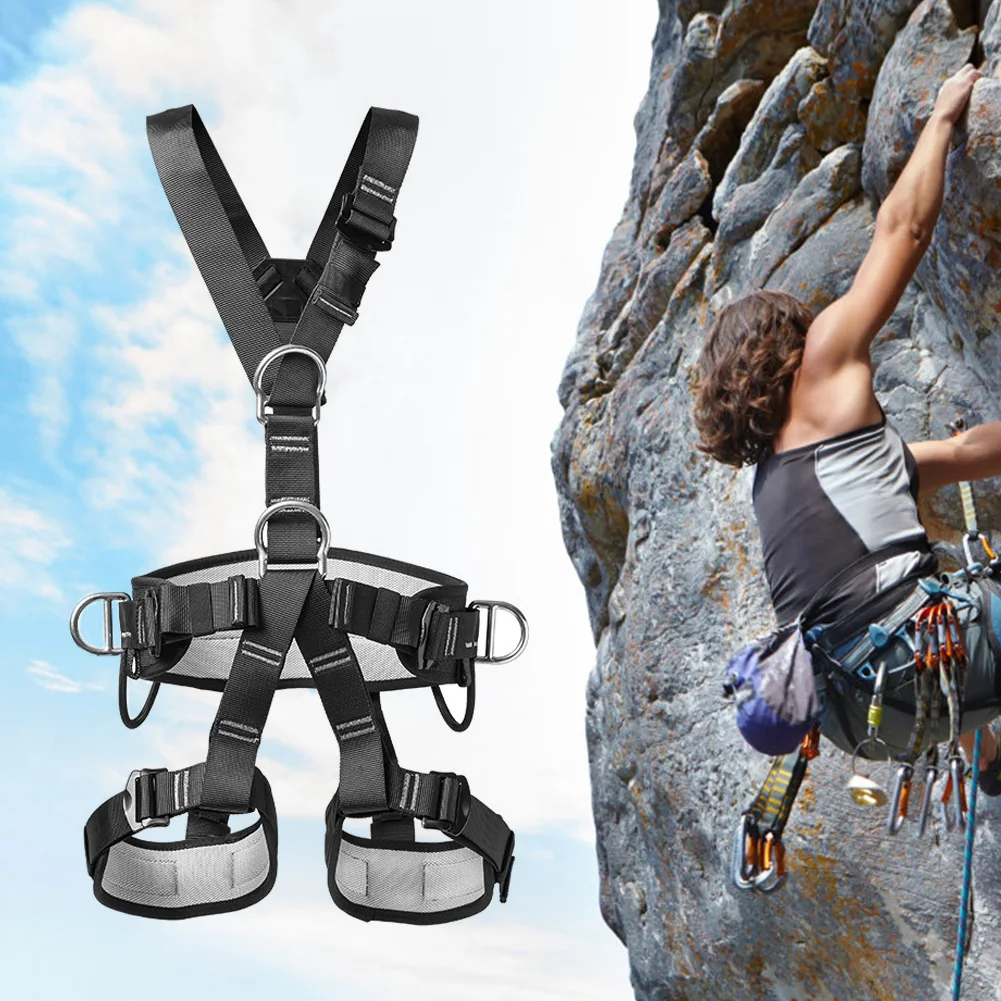 

Safety Harness Comfortble To Wear Full Body Climbing Harness Detachable Design for Rescue for Rock Climbing for Mountaineering
