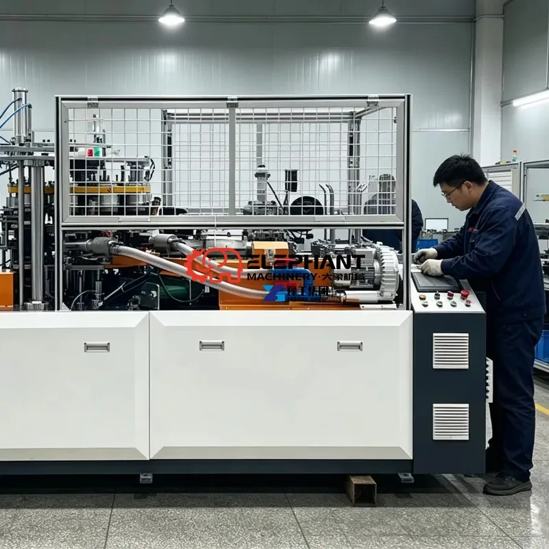 Automatic Paper Cup and Plate Making Machine for Coffee Tea Disposable Paper Container Production Processing Equipment