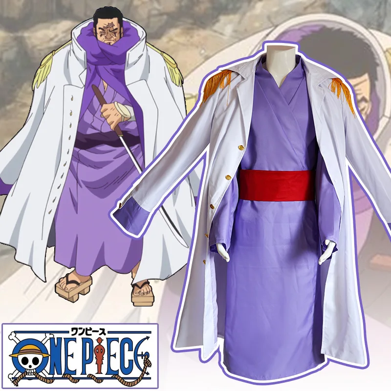 ONE PIECE Issho Anime przebranie na karnawał Kimono jednolite ubrania płaszcz podkoszulek paski jednolite komplet ubrań na Halloween