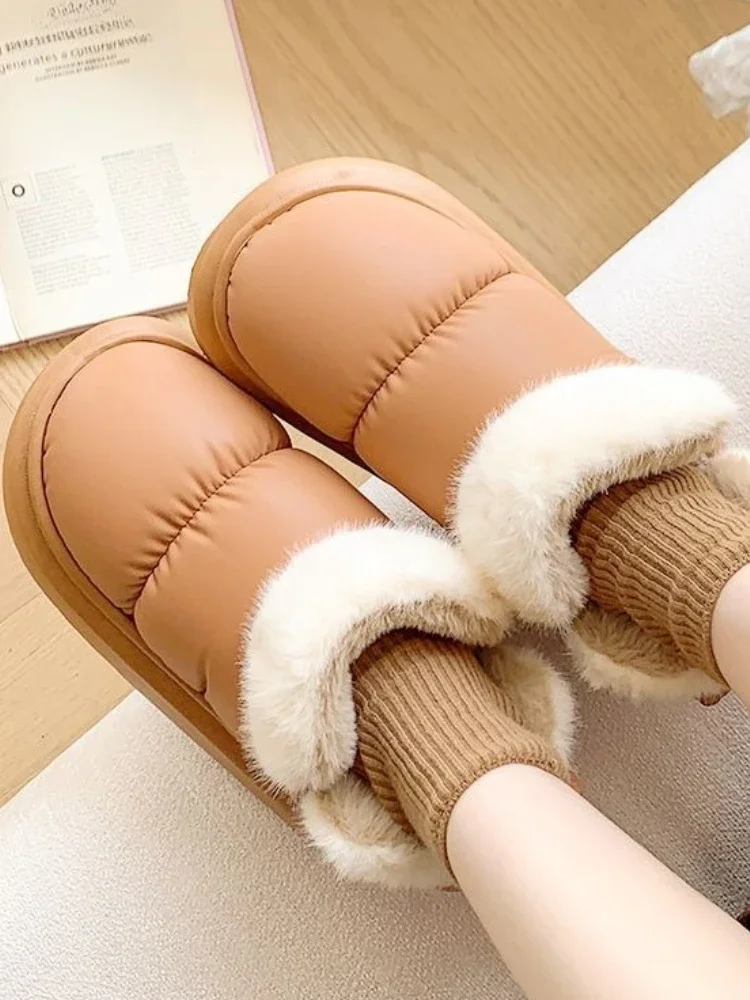 

Ankle Chunky Butterfly Bow Ladies Shoes New Rock Goth Hot Footwear Furry Winter 2025 Novelty Autumn Lamb Boot Women's Snow Boots