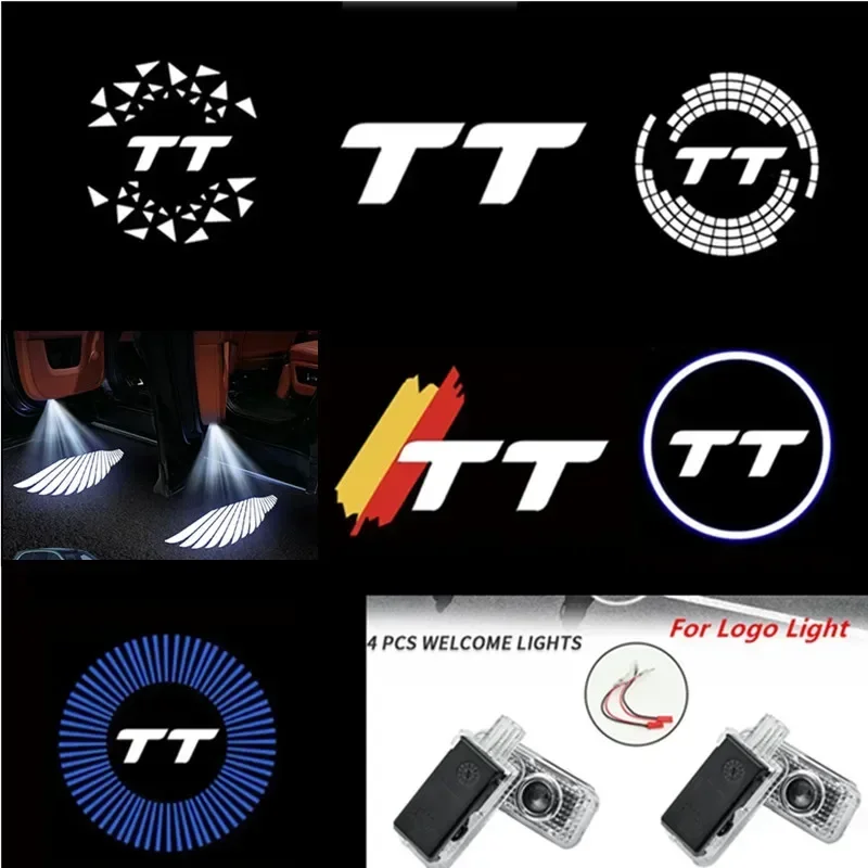 

2Pcs Car Door Led Welcome Lights Logo Laser Projector for Audi TT Logo 2008 2009 2010-2012 2013 2015 2016 2018 2022 2023