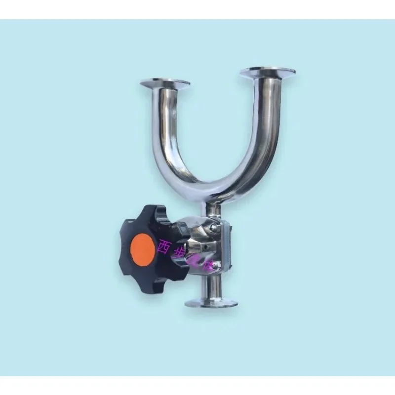 

Welded U-shaped three-way diaphragm valve 316 stainless steel sanitary clamp chuck type quick assembly