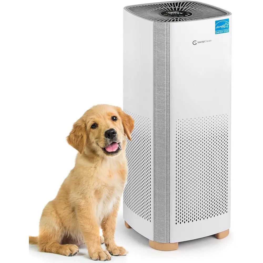 Large Room 1500 sq ft H13 HEPA Air Purifier for Allergies, Pets, Dust, Smoke
