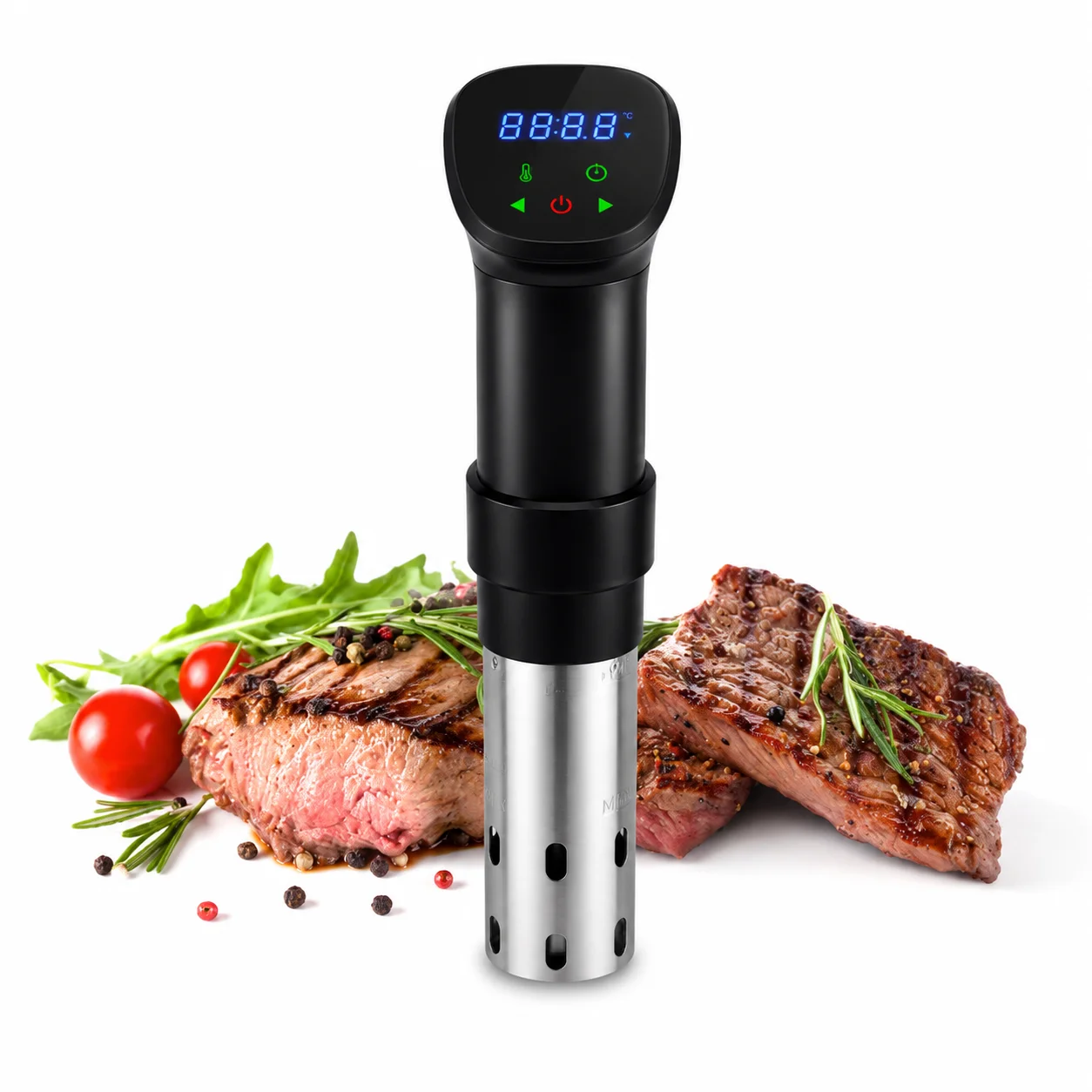 1100W Waterproof Sous Vide Cooker, Precision Cooking Device, Immersion Circulator, LED Digital Display, Smart Slow Cooker