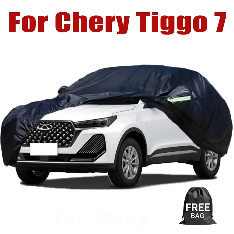 

Full Car Cover For Chery Tiggo 7 Waterproof Summer Sun Shade Anti-UV Winter Rain Snow Prevent Cover Car Accessories