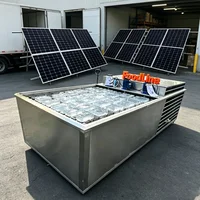 Air Cooling 1000kg Block Ice Bar Block Making Ice Cube Machine Ice Block Making Machine With Solar Panels Customized 3