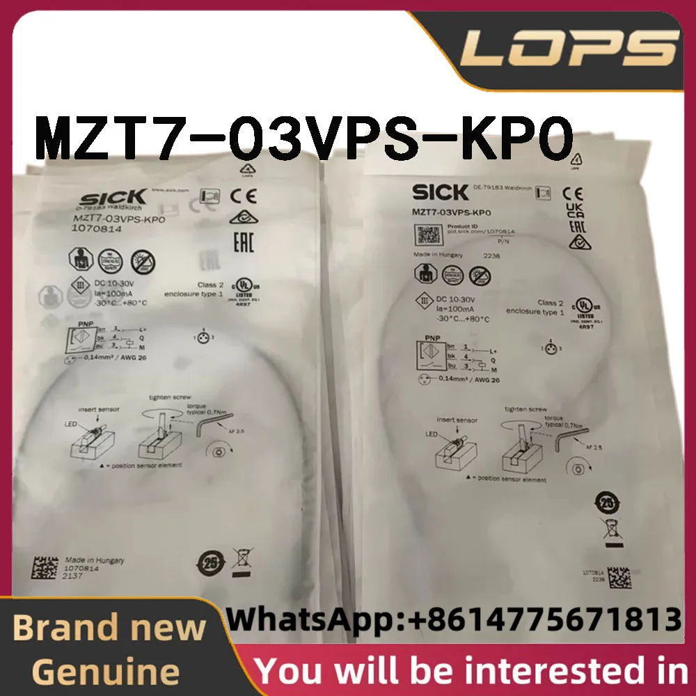 MZT7-03VPS-KP0 Brand new original SICKMagnetic switch sensor part number 1070814 in stock, welcome to consult