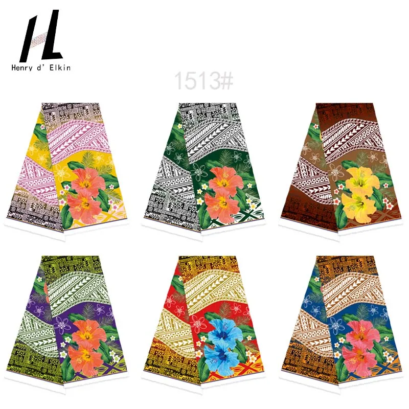 

Nice Quality Polynesian newTribal Print Material 100% Polyester Fabric Women's Fasshion