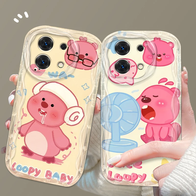 

Cartoon Animation Cute Loopy For Xiaomi Redmi Note 13 12 12S 11S 11 10 9 8 10A 9C 9T Pro Plus 5G Wave Oil Cover Phone Case