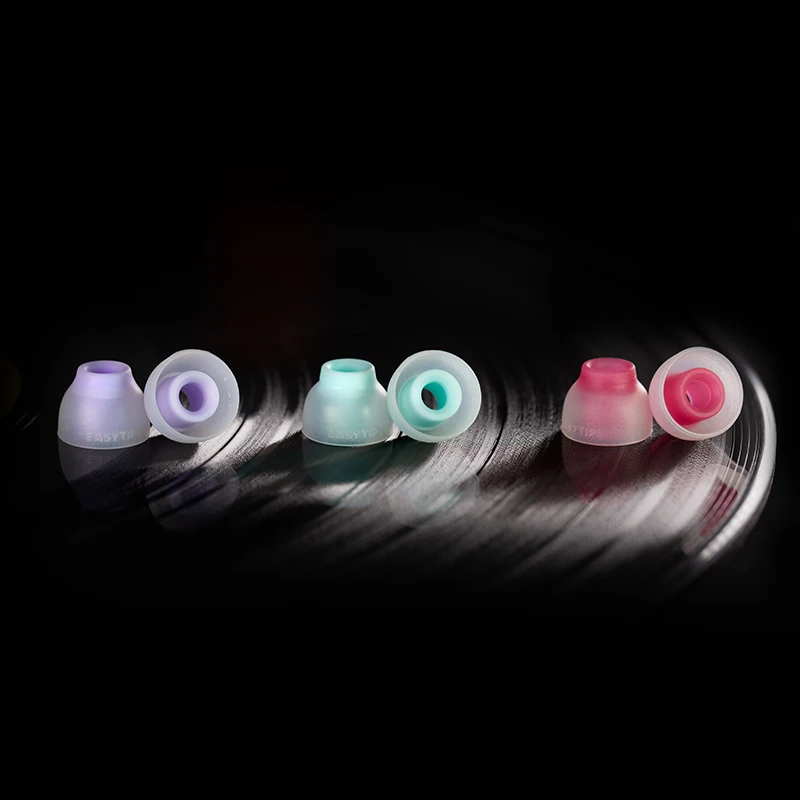 Whizzer EASYTIPS ET100 Ống Thẳng Trong-Tai Silicone Không Thấm Nước Eartips S M L Kích Thước 3 Cặp Trong 1 Hộp