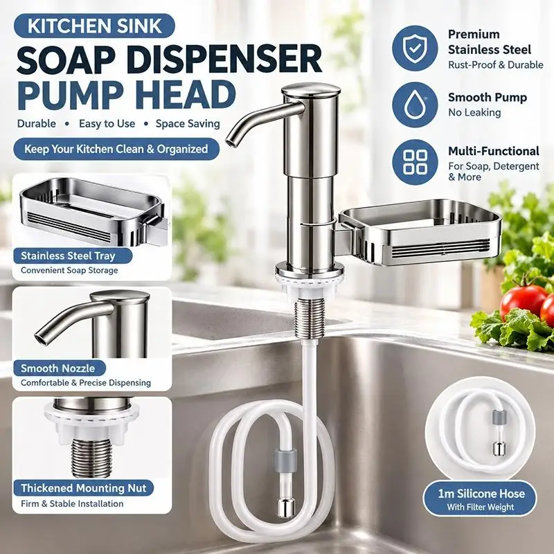 1Set Kitchen Sink Soap Dispenser Detergent Soap Extender Detergent Presser For Detergent And Hand Soap Kitchen Accessories