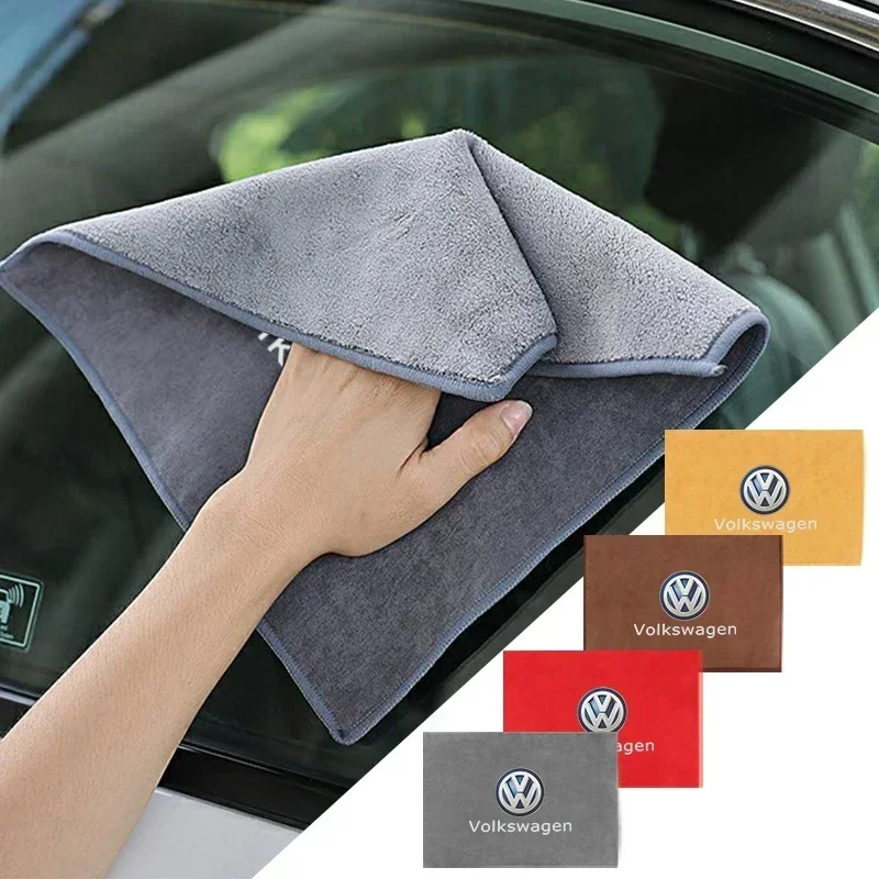 

Микрофибровое полотенце для ухода за автомобилем, аксессуары для Volkswagen Sagitar, GTI, Polo, Passat R-Line, Jetta R, Scirocco, Tiguan, Golf, Bora