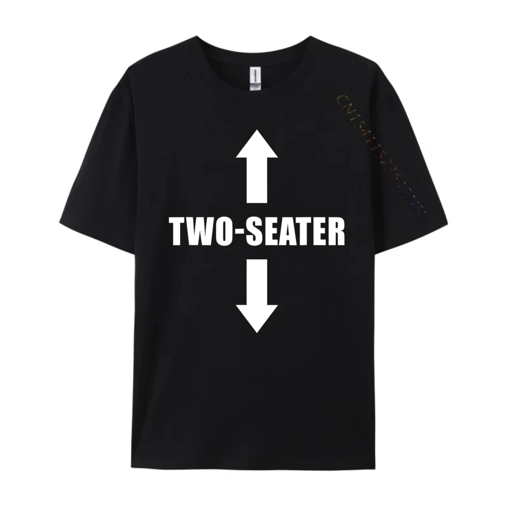 Two-Seater Funny Men T Shirts High Quality Anime Red And Black Graphic T Shirt Tshirts Men Camisa Punk Style