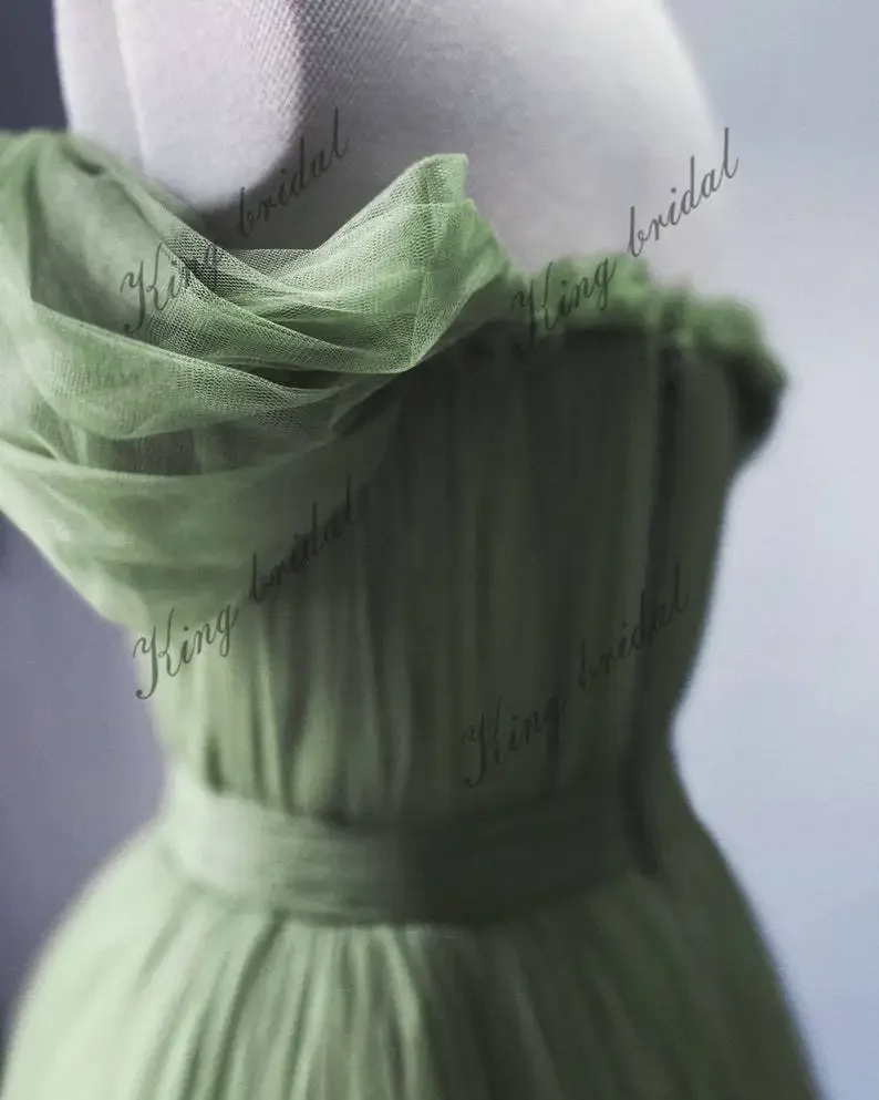 Corset Wedding Dress with Silver Belt Tulle Draped Off Shoulder Dress Sweetheart Evening Gown Prom Formal Dress Women Elegant