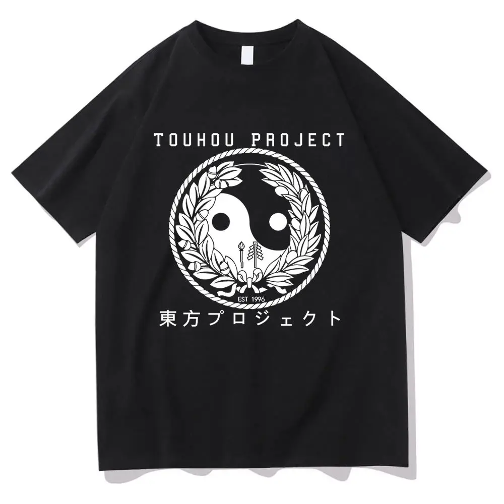 

Футболка с аниме TouHou Project Welcome Hell, 2025, мужская и женская одежда, одежда в стиле Харадзюку, летние топы, хлопковые футболки унисекс с рисунком