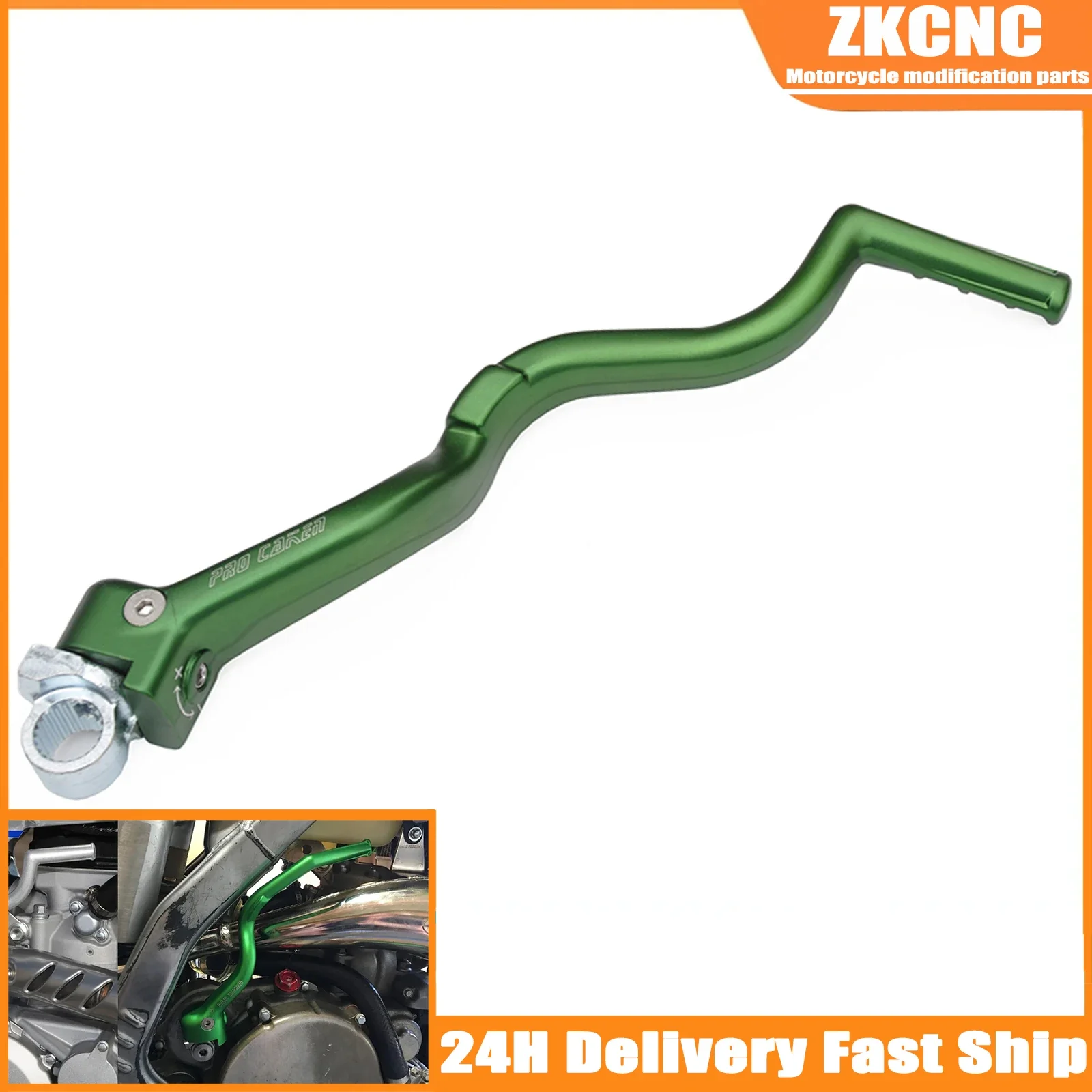 CNC Forged Kick Start Starter Lever Pedal For Kawasaki KX65 85 100 250F 450F KLX450R KX KLX 2000-2018 2019 2020 Motocross Parts