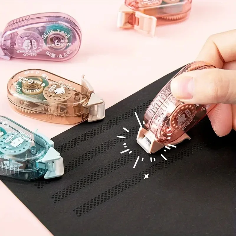 4mx6mm Double Sided Adhesive Paper Tape Dot Liner Tape Glue For Scrapbooking Crafts Decor Office School Supplies Stationery