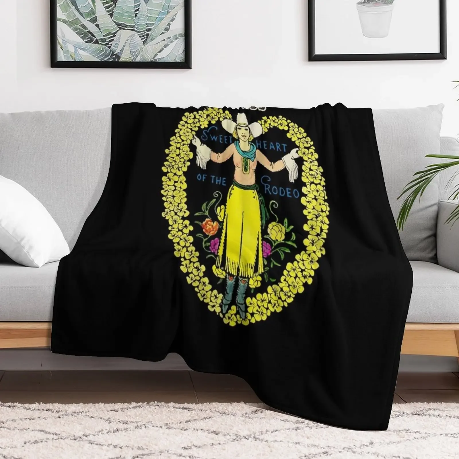 The Byrds Sweet Heart of the Rodeo Throw Blanket Stylish Decor Blanket Gift for Friends Roommate