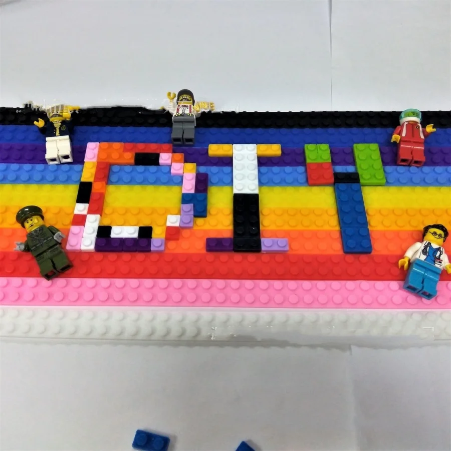 Blockband-Basisstreifen, zweireihig, 2*116 Punkte, 92 cm, beliebig zuschneidbar, kompatibel mit Lego DIY Bausteinen, kreatives Spielzeug in großen Mengen – Detail 2