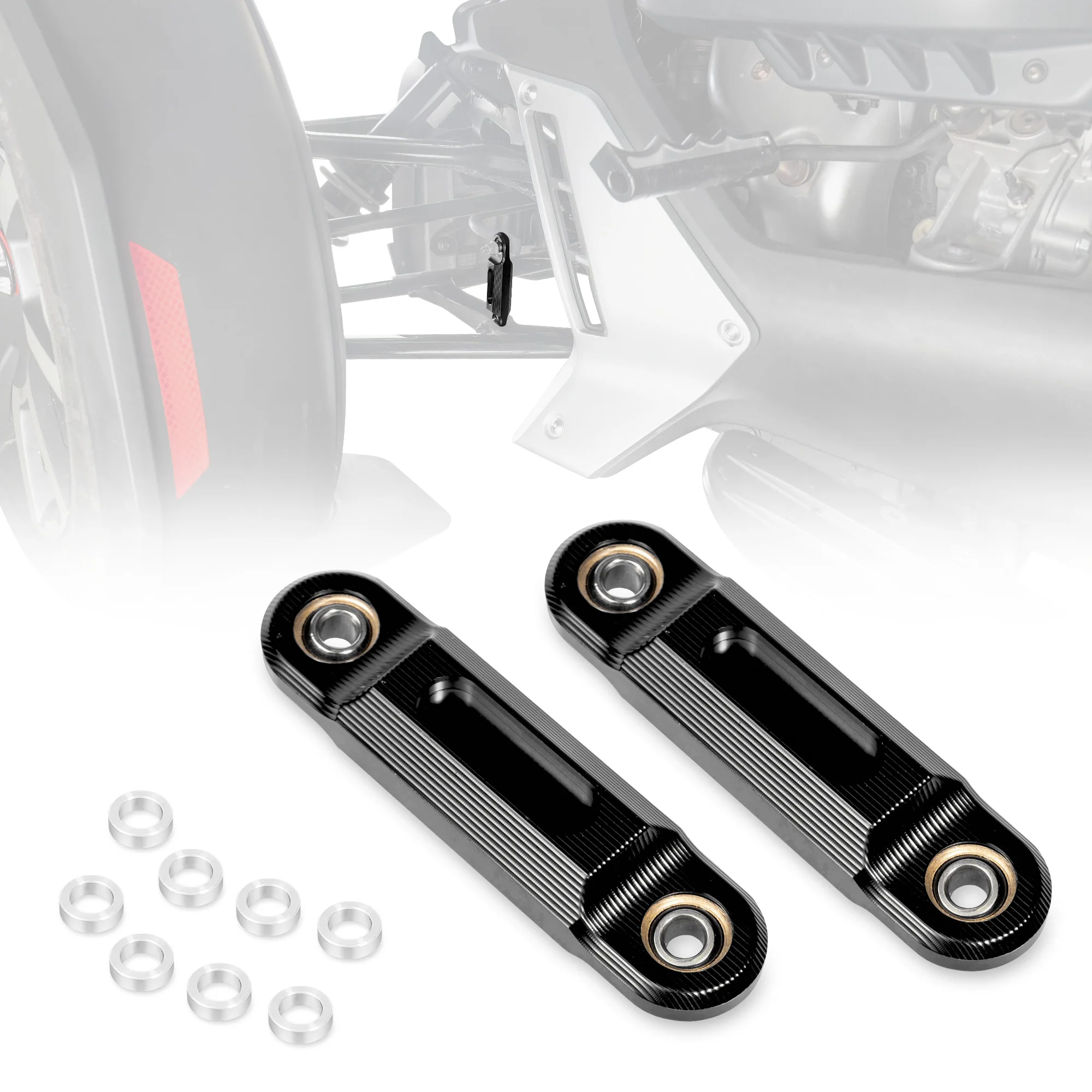 Motorcycle Accessories Sway Bar End Links Forearm Link 8cm Heim Joint Set Cylindrical Linkage for Can-Am Spyder F3 RT ST RS