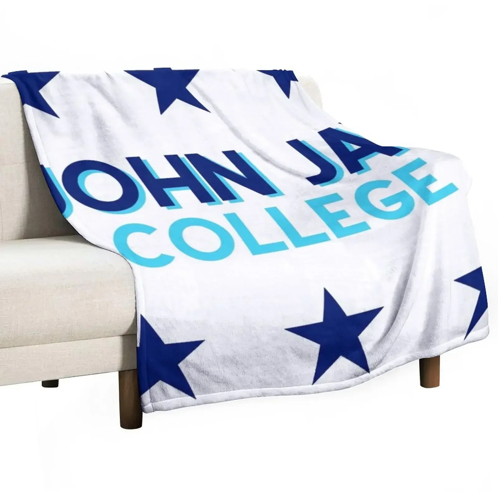 

John Jay College Throw Blanket Nap Plush Blankets