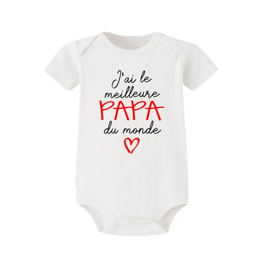 I Have The Best Godmother/Godfather In The World Newborn Baby Bodysuits Funny Short Sleeve Infant Rompers Boys Girls Jumpsuits