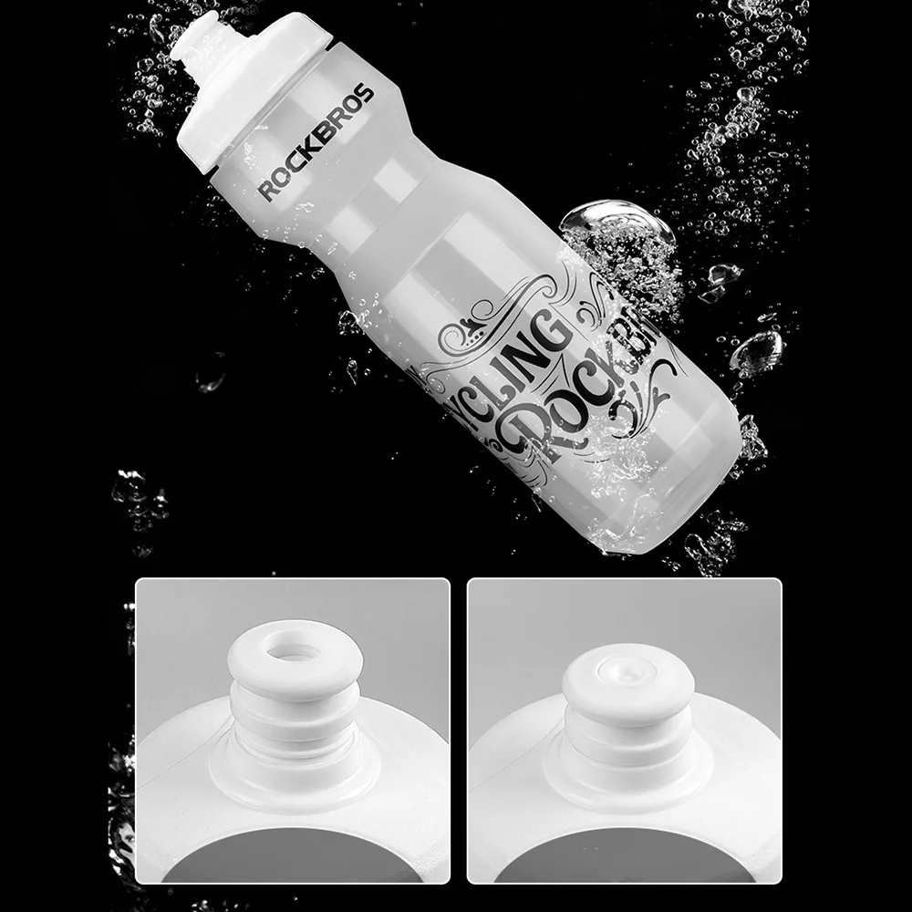 ROCKBROS Fahrrad-Trinkflasche 750 ML mit Fahrrad-Flaschenhalter, leicht zu drückendes Design für Mountainbikes und Rennräder – Detail 9