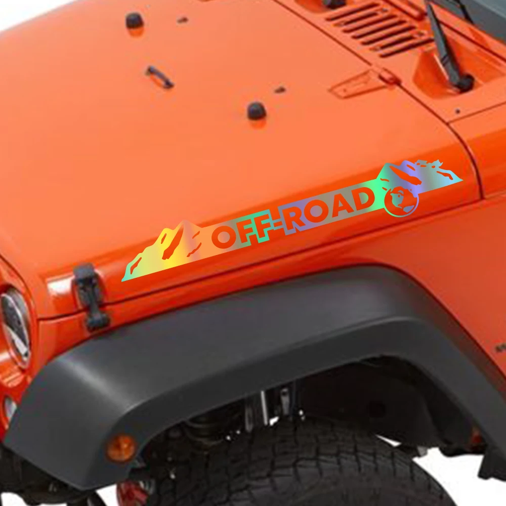 Auto Motorhaube Abdeckung Seiten aufkleber für Jeep Wrangler JK JL TJ YJ Weltkarte Berg Offroad Grafik Vinyl Aufkleber Auto Zubehör