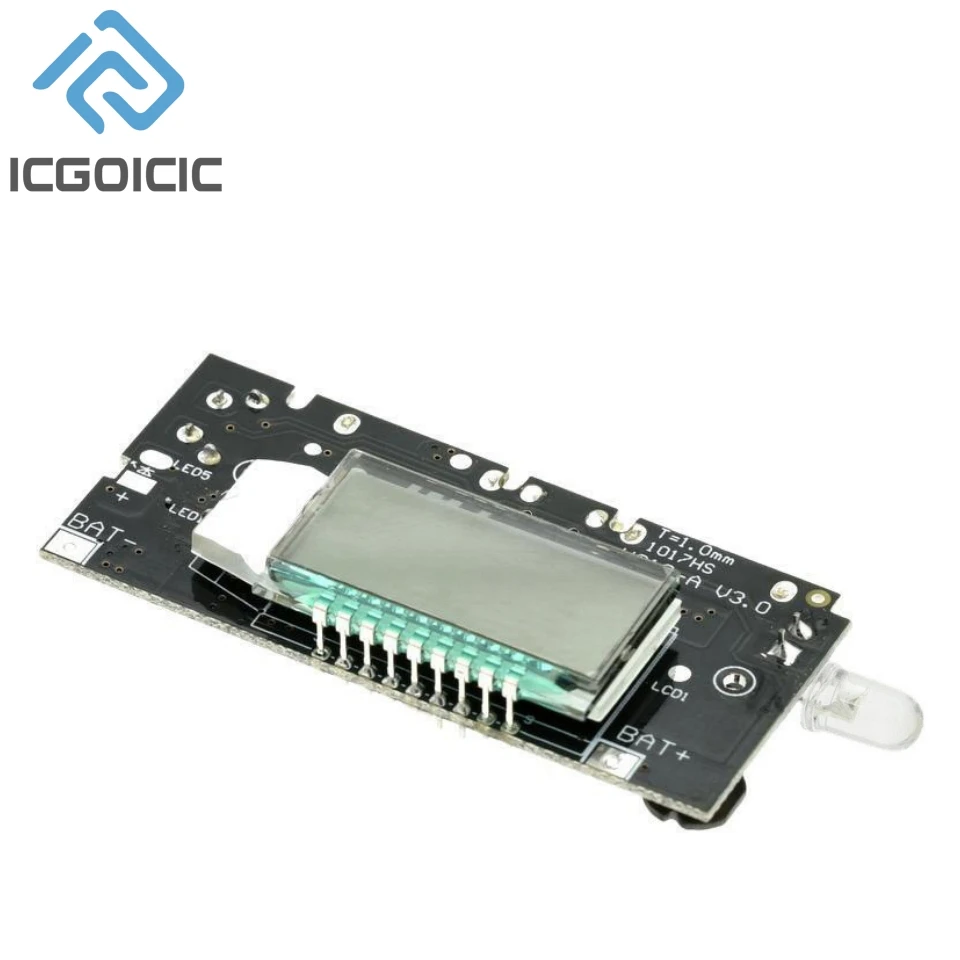 Dual USB 5V 1A 2.1A Mobile Power Bank 18650 Battery Charger PCB Power Module Accessories For Phone DIY LED LCD Module Board