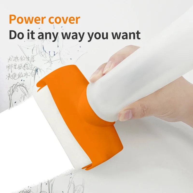 فرشاة رقعة الحائط الدوارة الصغيرة 2 في 1 فرشاة رقعة الحائط المحمولة بتصميم متكامل أداة إصلاح الحائط لغرفة الألعاب وغرفة النوم