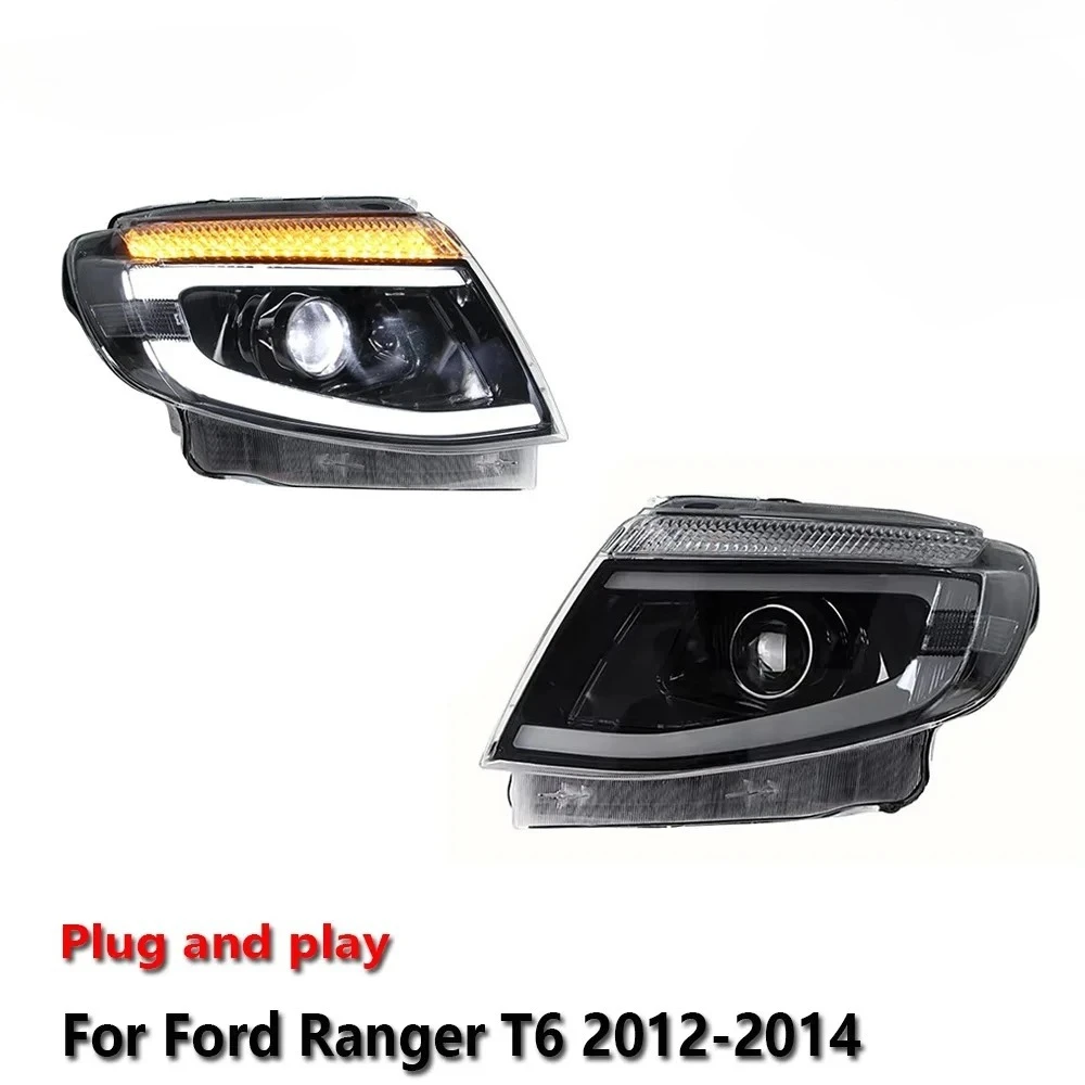 

Car LED Upgrade Headlight Accessories For Ford Ranger T6 2012-2014 DRL Brake Turn Signal Lamp Plug and Play