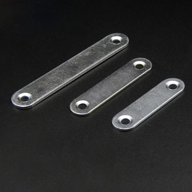 10Pcs Flat Straight Bracket Mending Plates Corner Brackets  Repair Fixing Joining for Furniture Corner Protectors