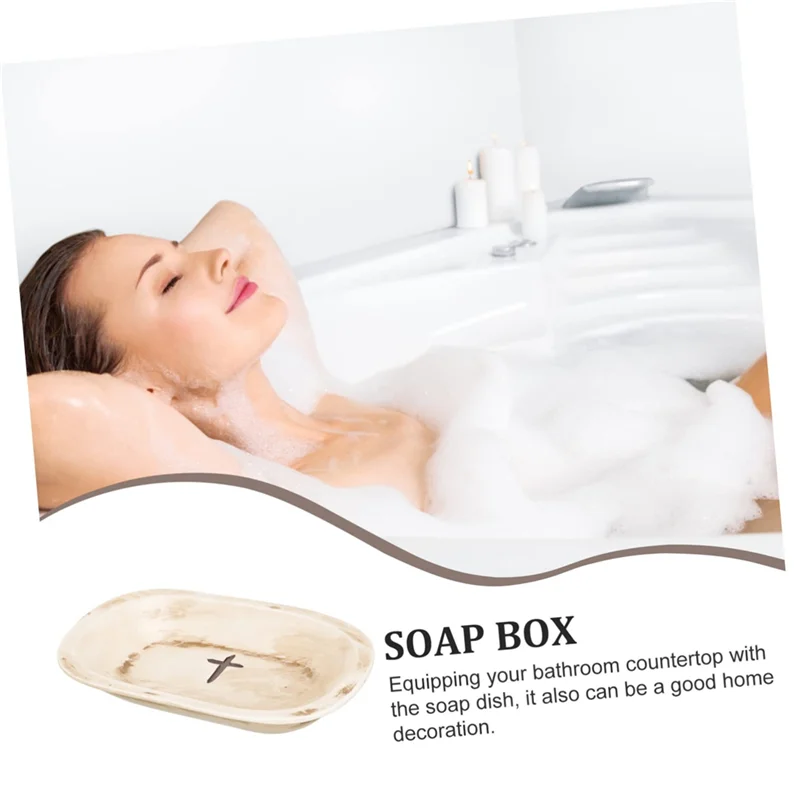 AA86 Kreuztablett, Küchenschwammschale, Heilige Seifenschale, Seifenstück, Schalenhalter, Seifenetui, Badewanne, Tablett für Badewanne, 1 Stück