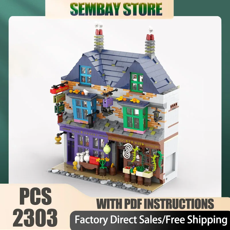 

Popular Movie Model Moc Building Bricks Modular Terror Journey Office Technology Blocks Christmas DIY Toy Construction Gifts