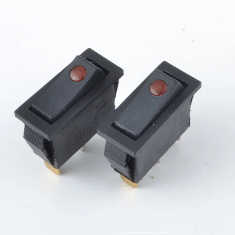 10pcs AC 16A 250V 3 Pin SPDT KCD3 ON-OFF 3 Position Boat Rocker Switch Cat eye red Heater electric heating table power switch