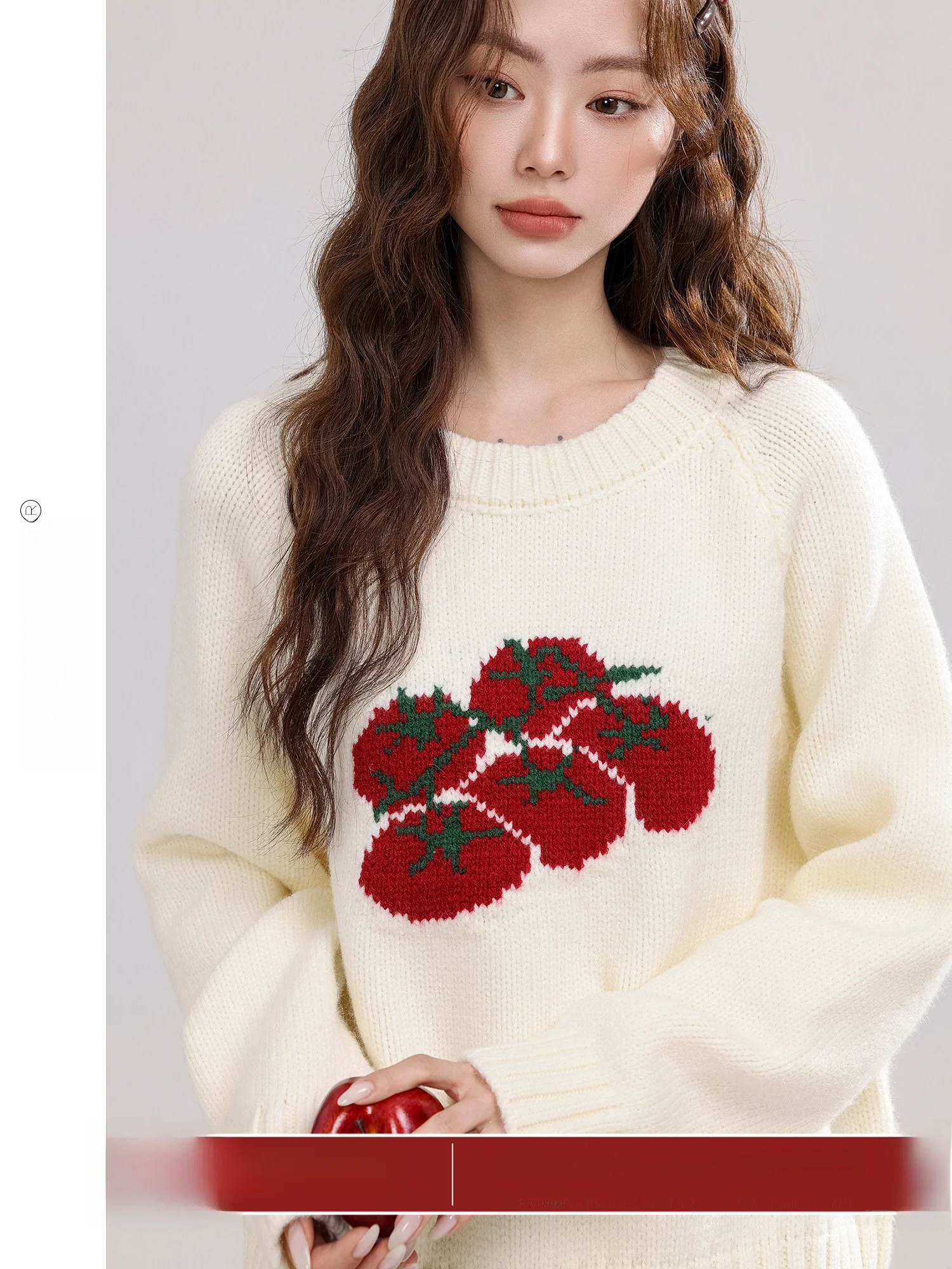 

Lazy Sle round Ne ato Pattern Sweater Women's Loose Fit Winter New Arrival Comfortable Casual Sle Polyester Fiber