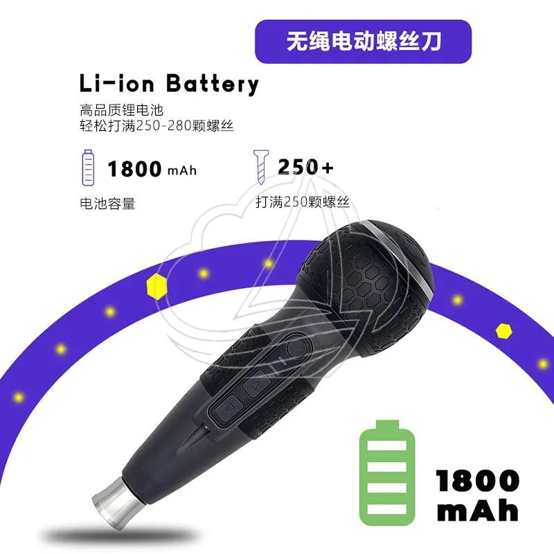 Cordless Mini Electric Screwdriver Rechargeable Lithium Battery Multifunctional Handheld Screw Driver for Home Repair