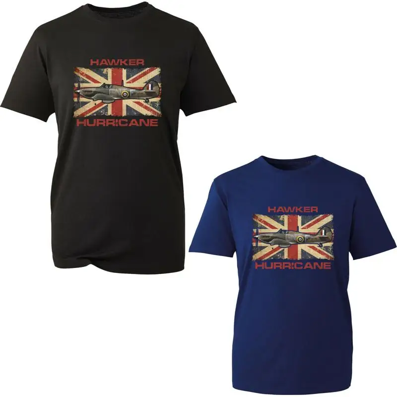 

Hawker Hurricane T Shirt British Veteran Fighter Aircraft Plane Vintage Uk Flag