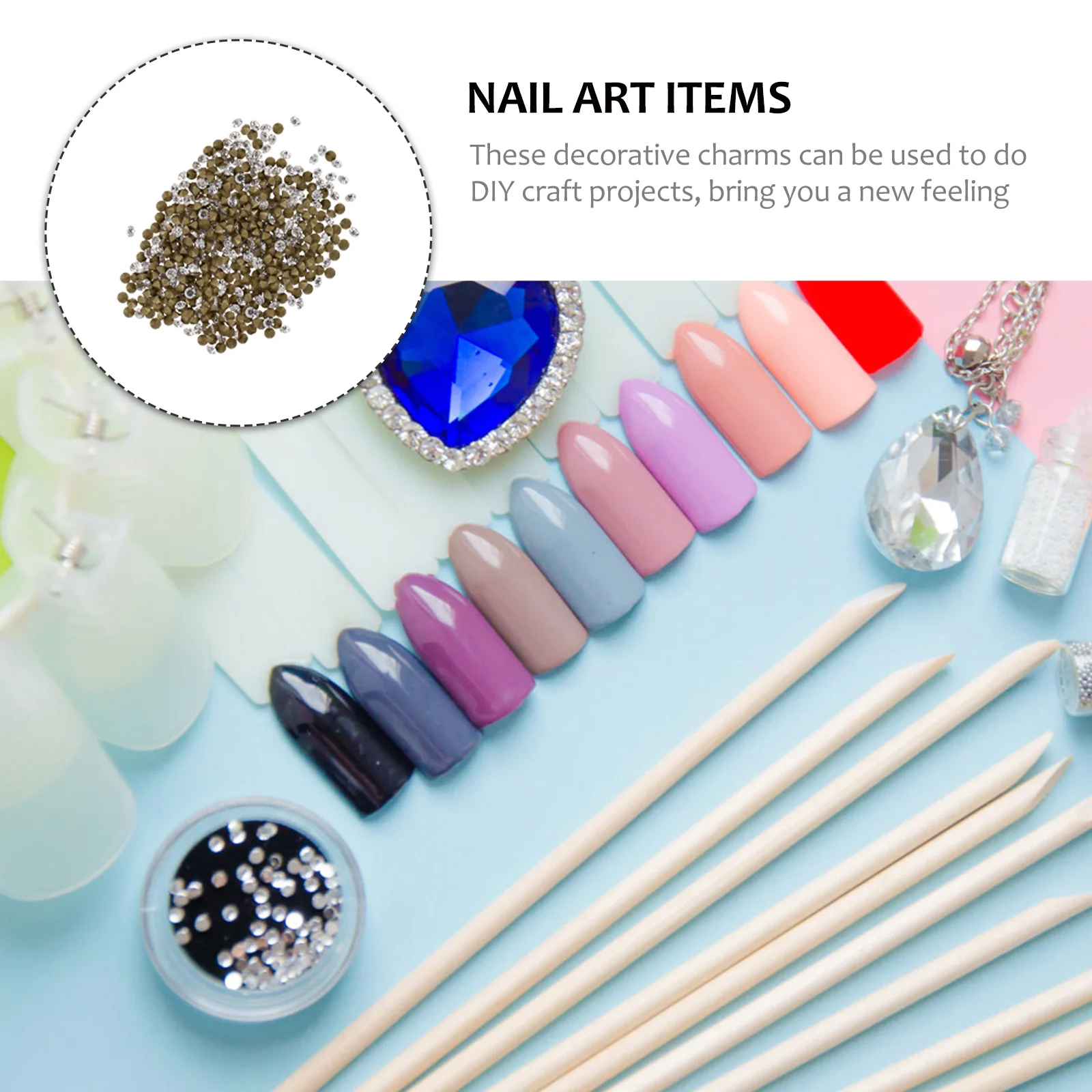 

1 Bag Glass Rhinestone Nail Art Decorations Fashion DIY Craft Accessories for Manicure Phone Case Clothing Headdress Ornament