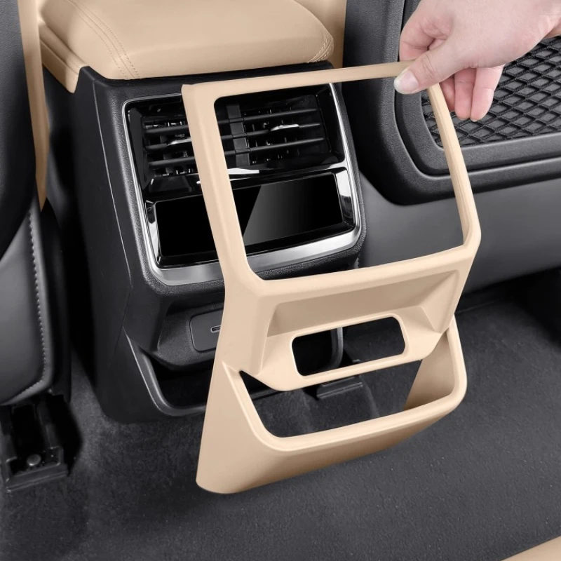 

For Geely Monjaro Xingyue L 2025 ABS car rear exhaust vent anti kick panel interior sticker car interior accessories