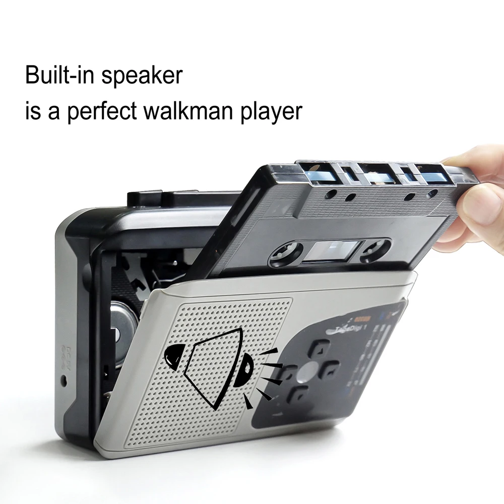 New Original Ezcap Walkman Multifunction Cassette Player with AM/FM Radio To MP3 Converter Save To TF Card No Need Computer