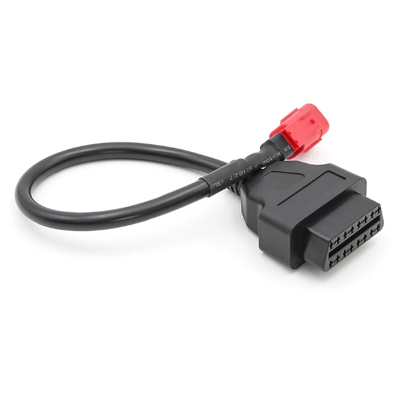 6 Pin to OBD2 Diagnostic Adapter Cable for Moto Guzzi Piaggio Vespa Motorcycle Engine Fault Diagnosis and Detector Connector