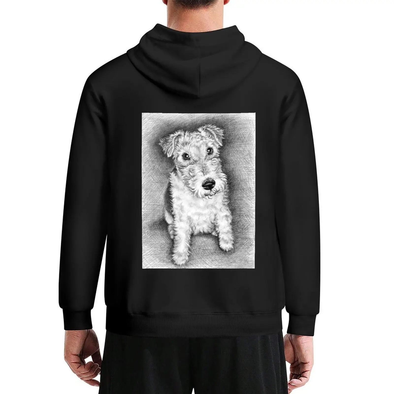 

Foxterrier Portrait Hoodie fashion men autumn jacket men korean style clothes men's sweat-shirt set men's hoodie sweatshirt