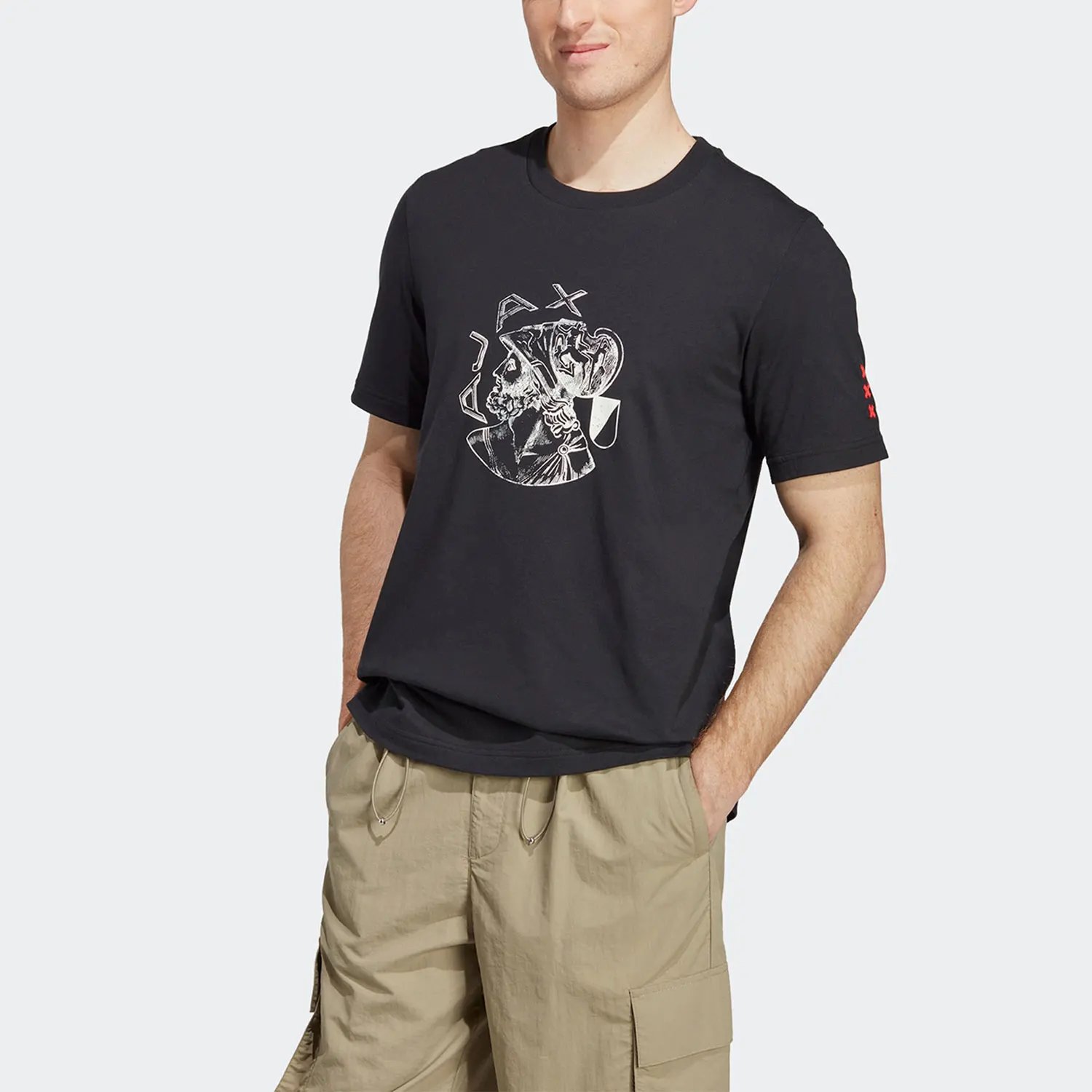 

Оригинальная мужская спортивная футболка Adidas Ajax Football Casual Culture IN4721