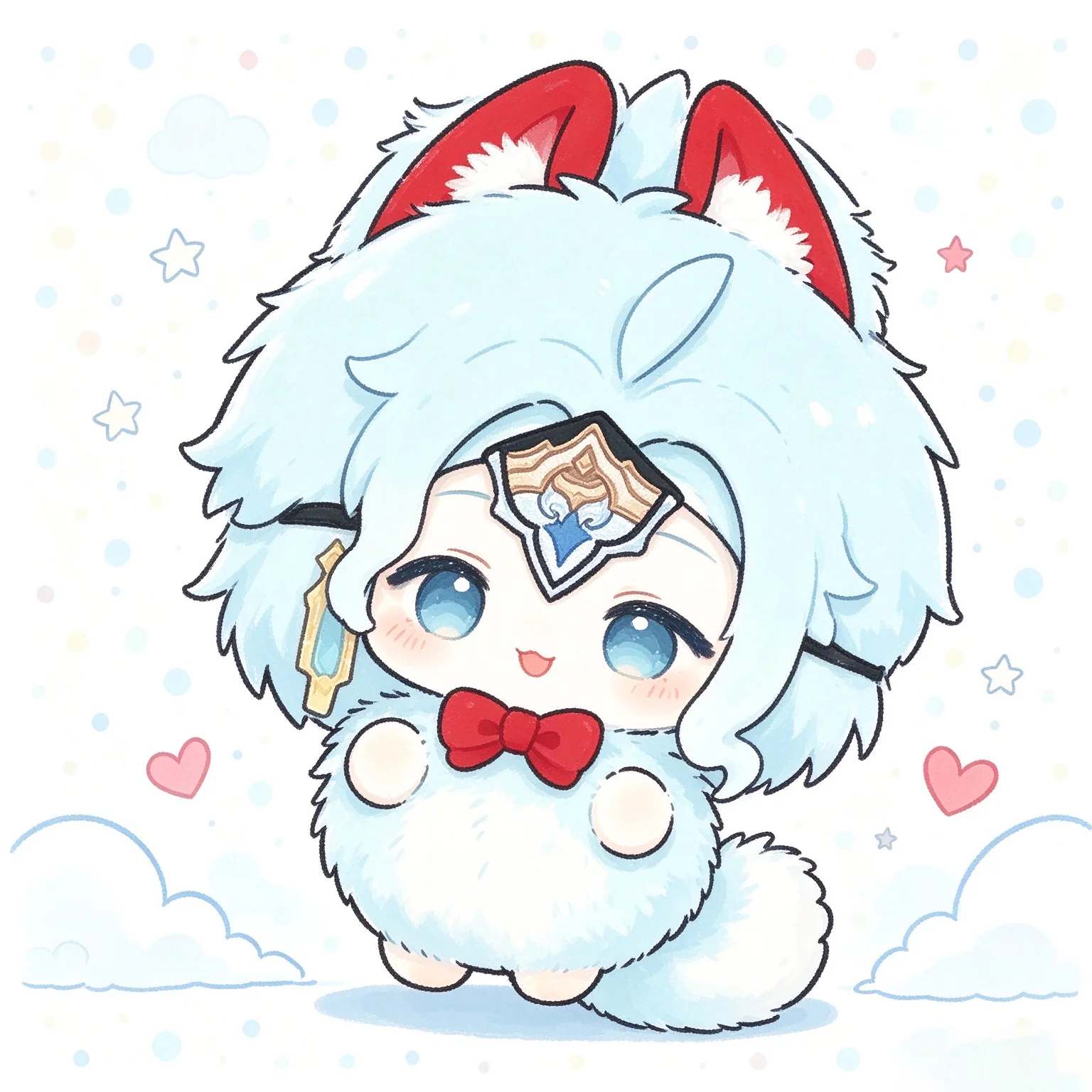 Il Dottore Genshin Impact Game Cute Small Cake Cosplay Body Cotton Doll Anime Soft Plushie Plush Stuffed Toys Pendant Gift
