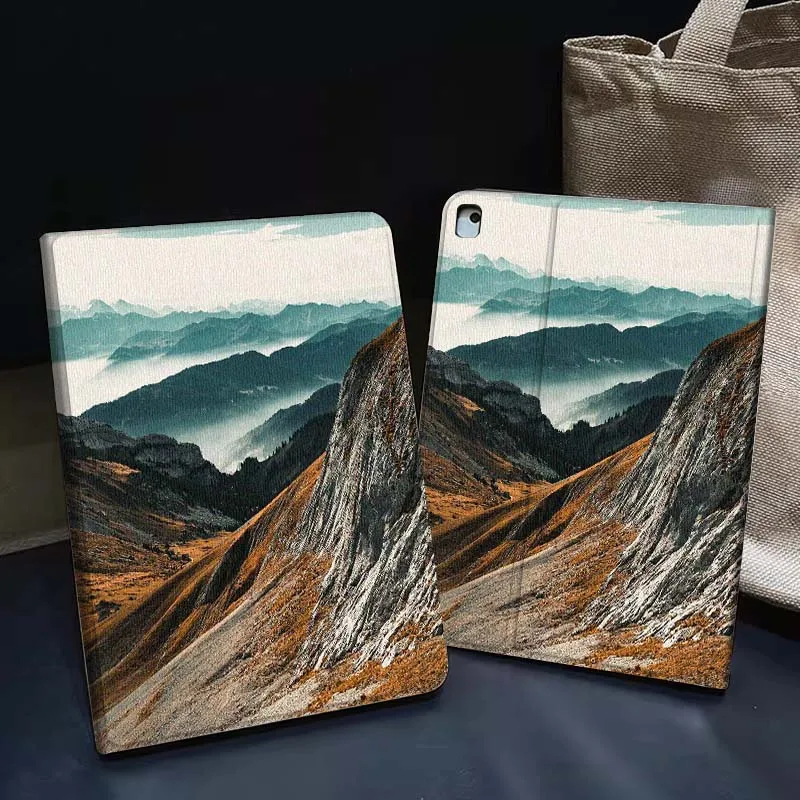 

Mountain Valley Mist View For iPad Pro Air 5th 6th 7th 13 M3 M4 M5 12.9 13.3 inch 2018 2022 2024 2025 Tablet Case