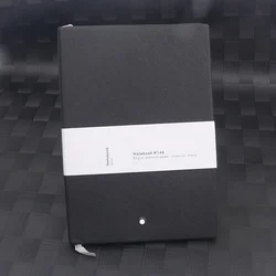 Luxury A5 MB Notepads Black Leather Cover Agenda Handmade Note Book Periodical Diary Business Notebook Writing Stylish