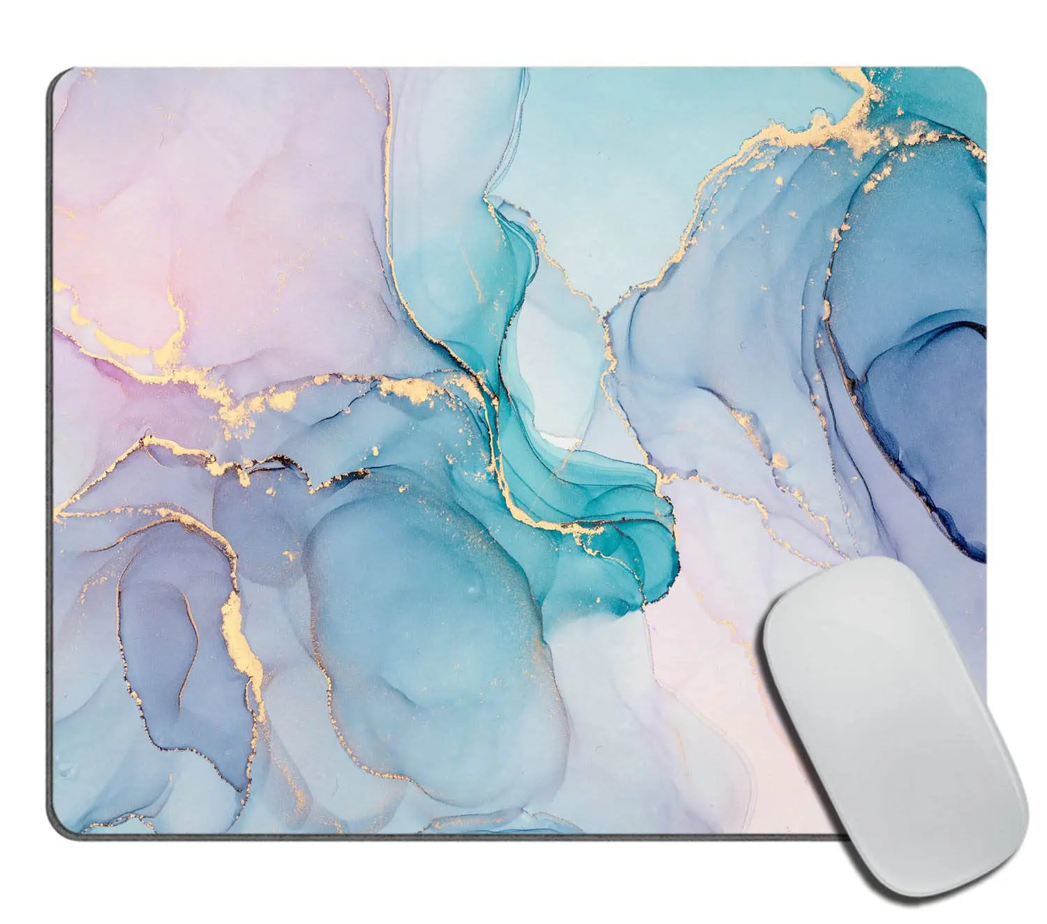 Hot-Selling Retro Marbles Printing Square Mouse Pads Comfortable Gaming Mousepad Mouse Mat Keyboard Mats Desk Pad 22x18cm