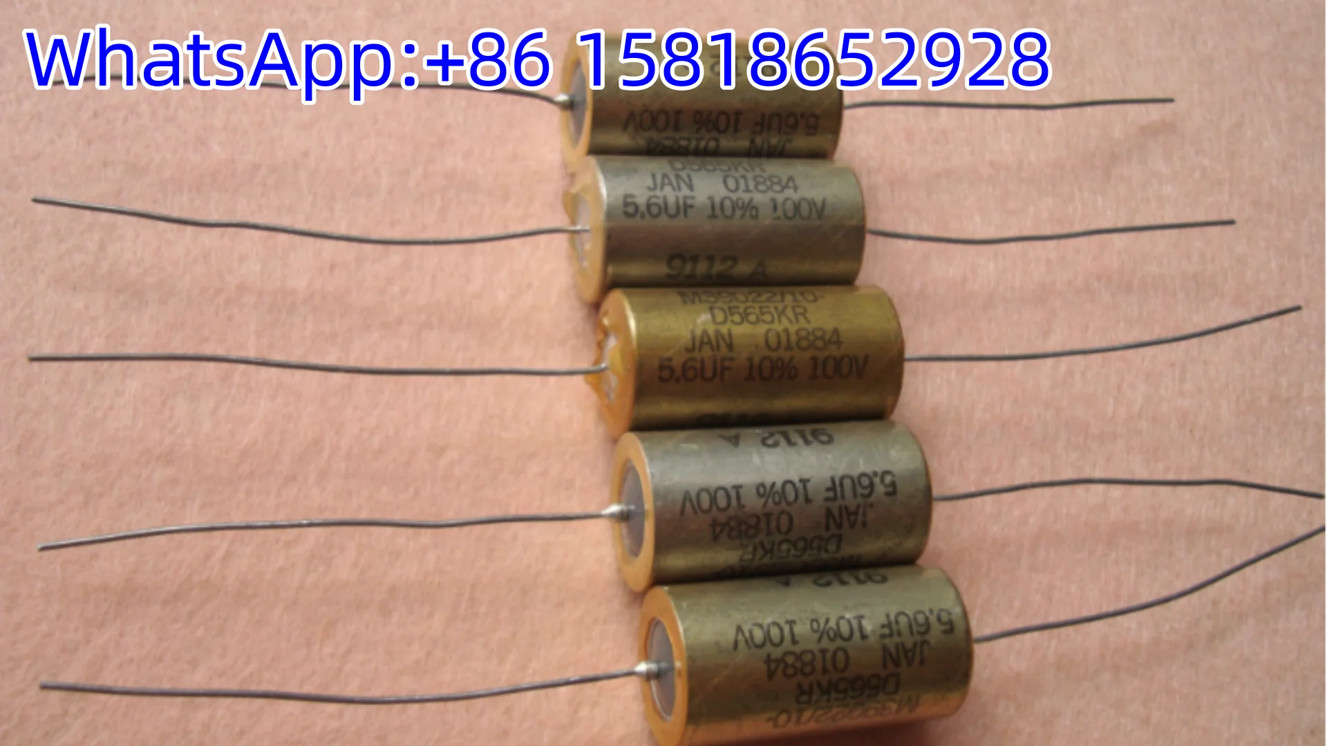 1pcs 100V 5.6UF Discontinued American M39022 Sprague JAN Vintage Oil-Soaked Infinite Dividing Capacitor