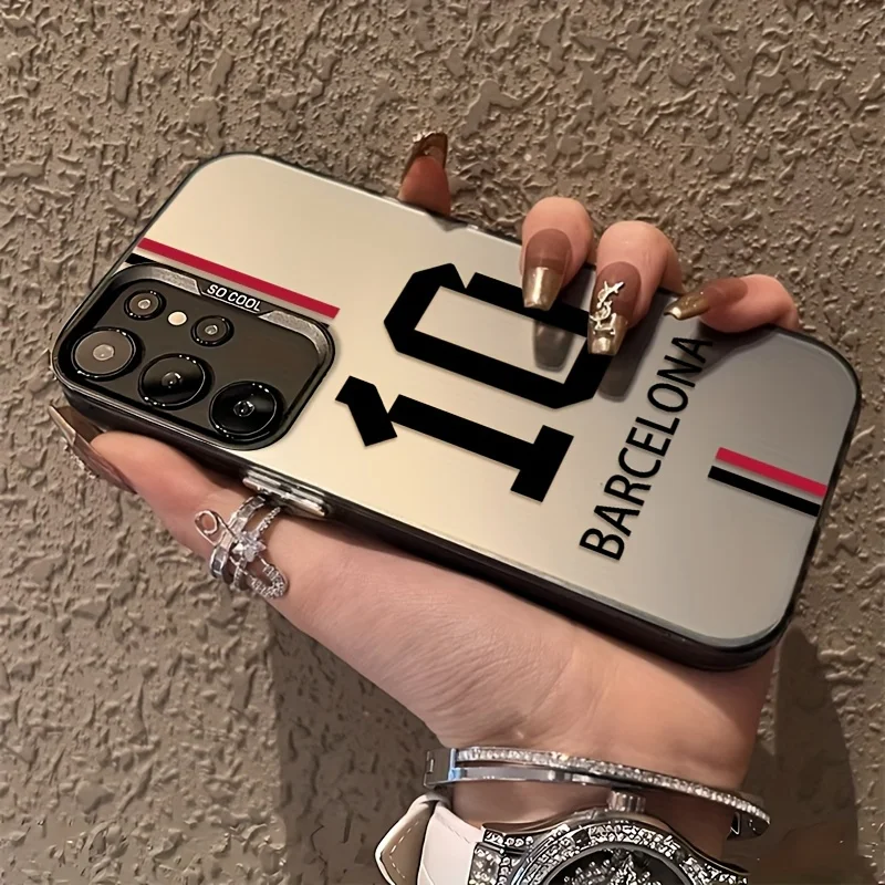 

Barcelona digital 10 pattern phone case is suitable for Samsung S25 24 23 22 21 20 Plus/Ultra/FE anti-fall and shockproof